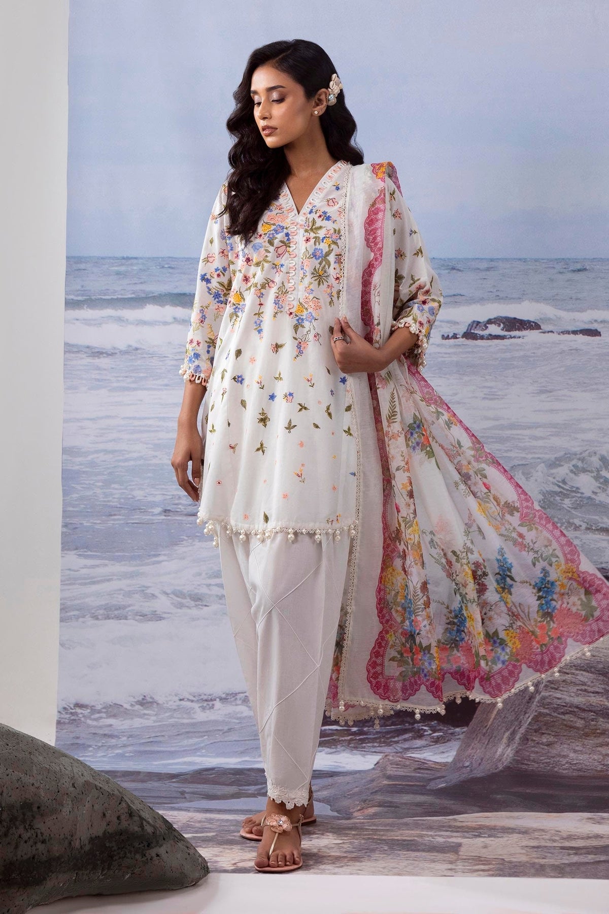 Sana Safinaz | Muzlin Summer 25 | 015A -  Sana Safinaz Ladies Clothes - Original Designer Dress - House of Maryam