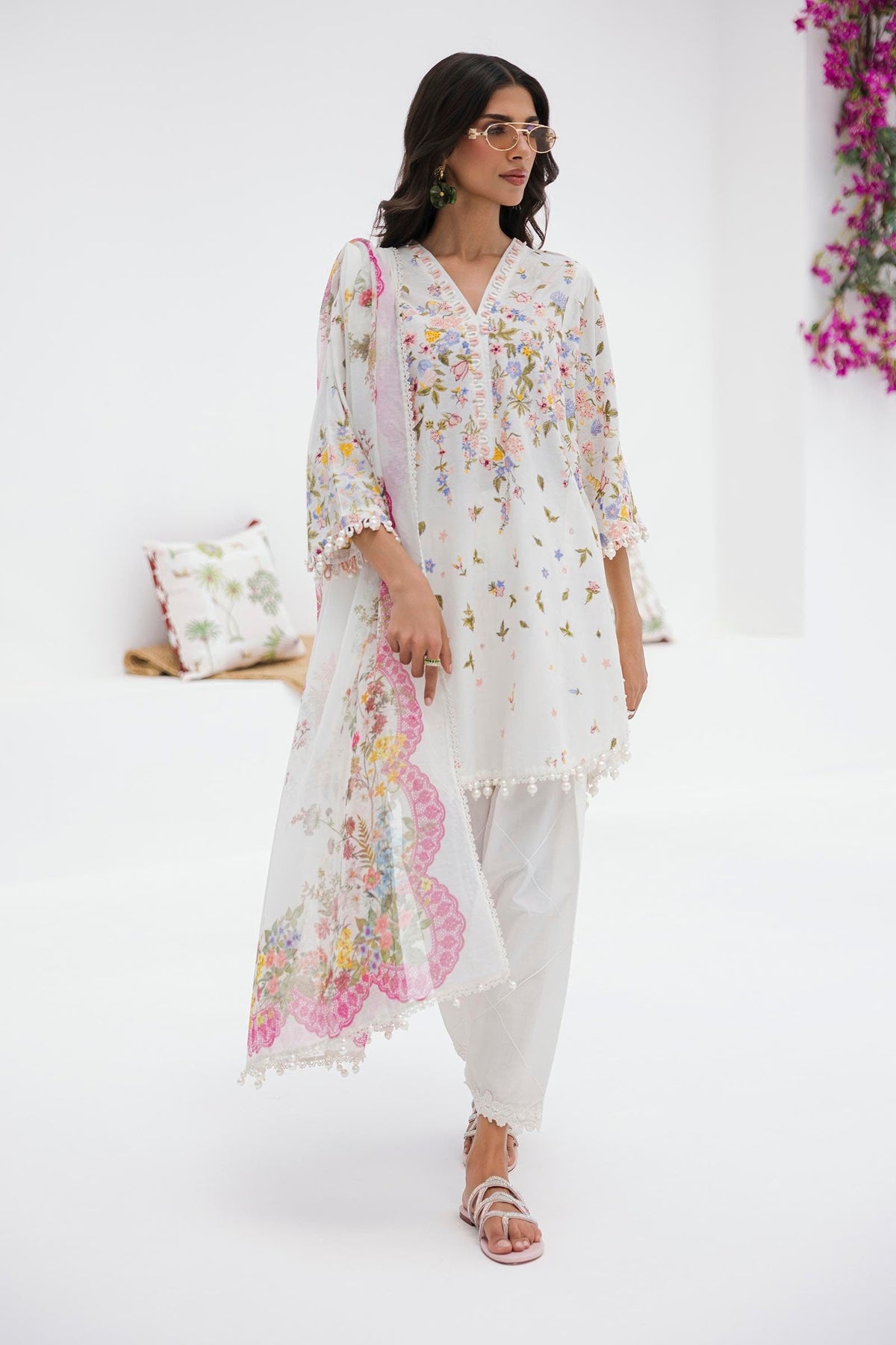 Sana Safinaz | Muzlin Summer 25 | 015A -  Sana Safinaz Ladies Clothes - Original Designer Dress - House of Maryam