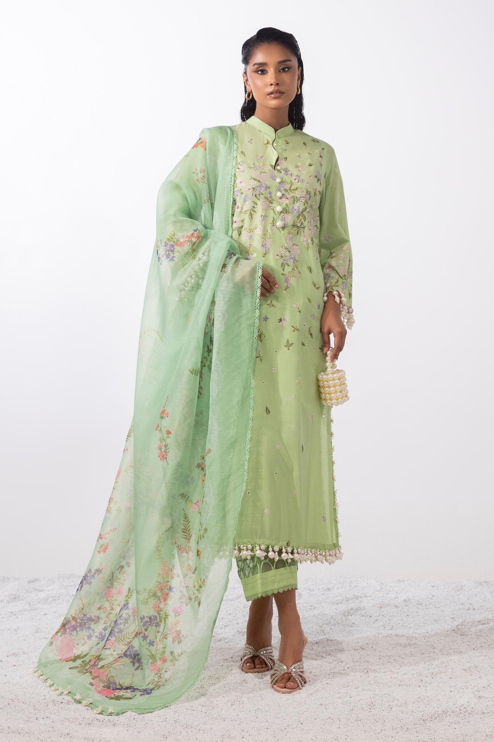 Sana Safinaz | Muzlin Summer 25 | 015B -  Sana Safinaz Ladies Clothes - Original Designer Dress - House of Maryam