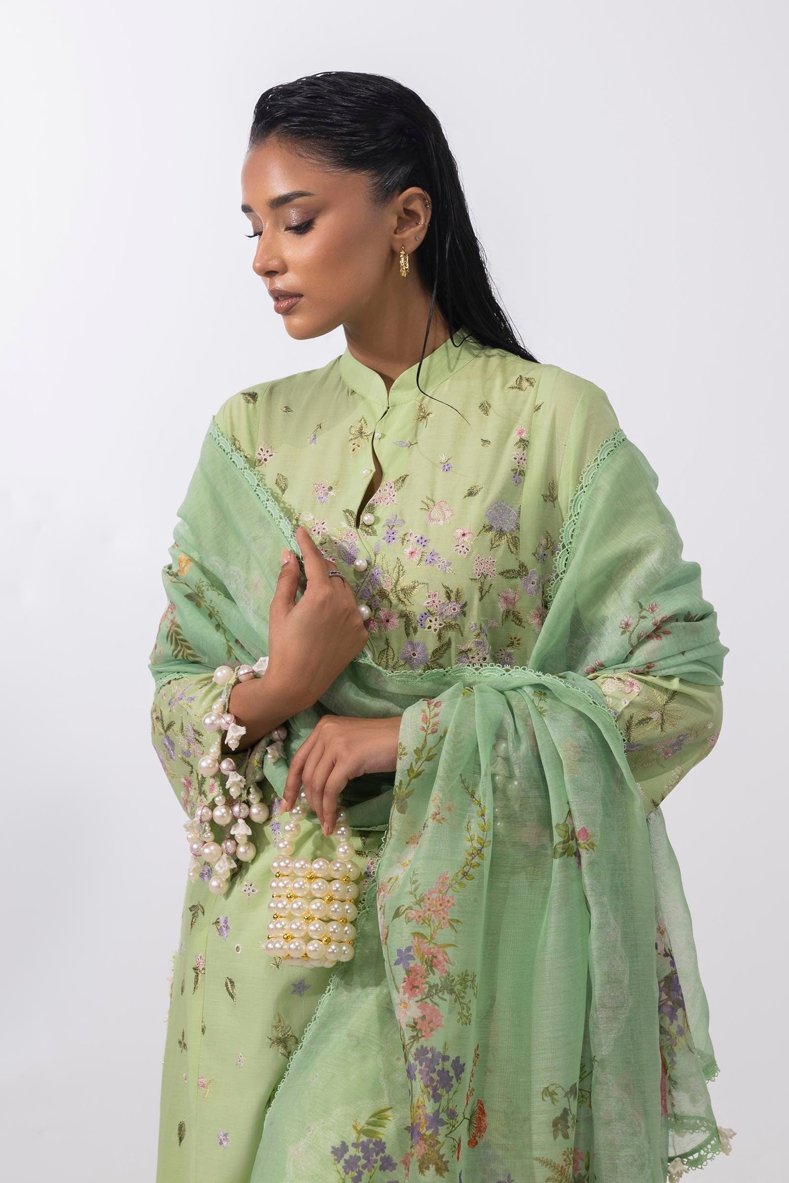 Sana Safinaz | Muzlin Summer 25 | 015B -  Sana Safinaz Ladies Clothes - Original Designer Dress - House of Maryam