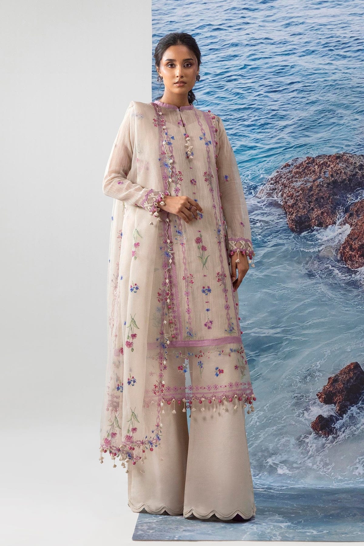 Sana Safinaz | Muzlin Summer 25 | 016A -  Sana Safinaz Ladies Clothes - Original Designer Dress - House of Maryam