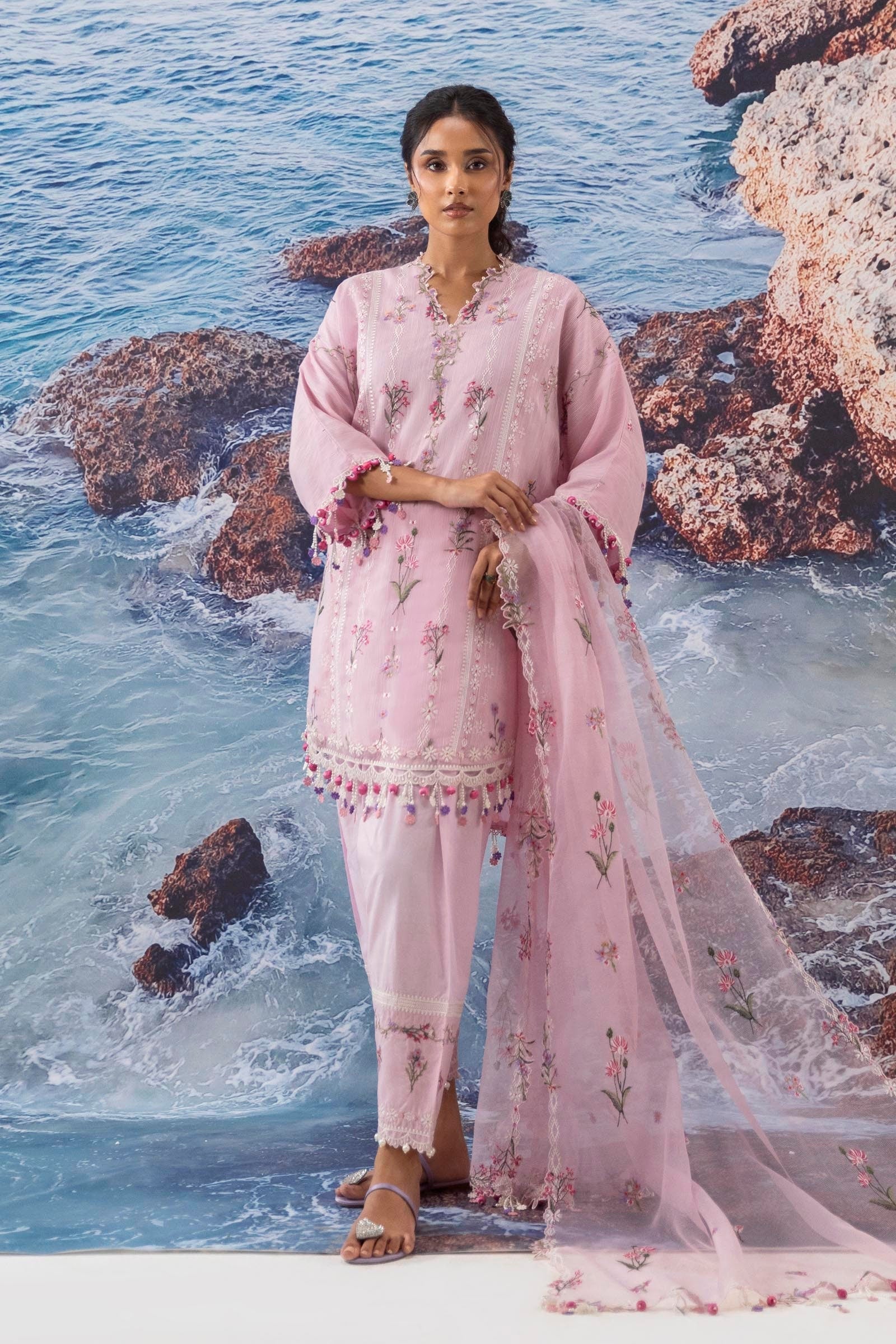 Sana Safinaz | Muzlin Summer 25 | 016B -  Sana Safinaz Ladies Clothes - Original Designer Dress - House of Maryam