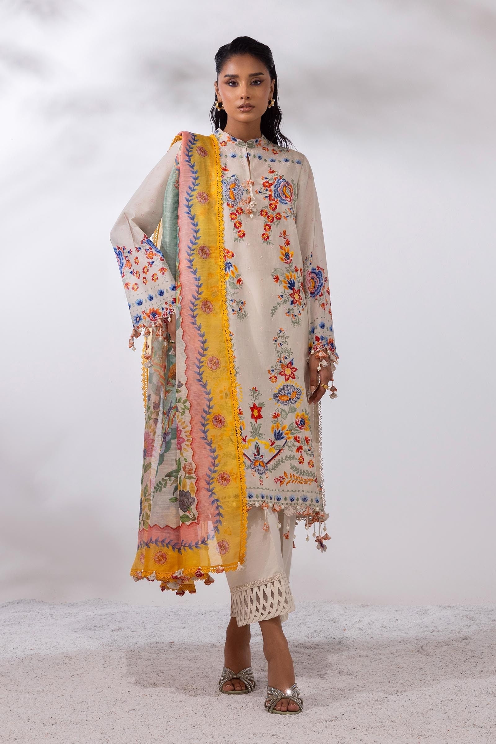 Sana Safinaz | Muzlin Summer 25 | 018A -  Sana Safinaz Ladies Clothes - Original Designer Dress - House of Maryam
