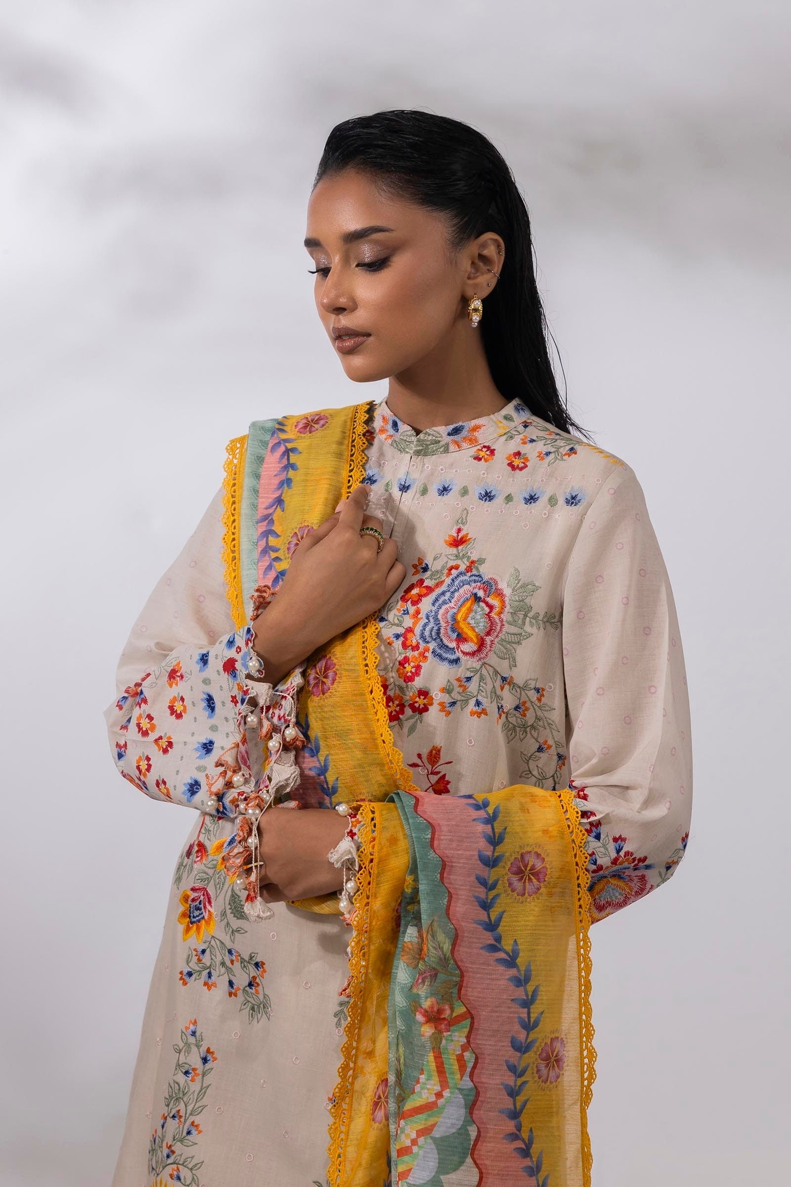 Sana Safinaz | Muzlin Summer 25 | 018A -  Sana Safinaz Ladies Clothes - Original Designer Dress - House of Maryam