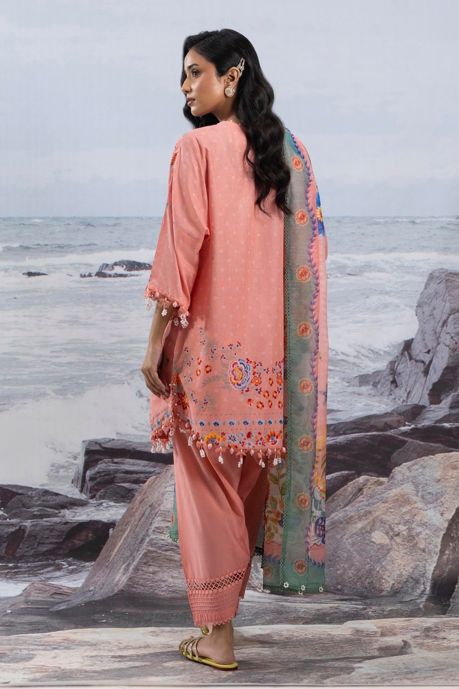 Sana Safinaz | Muzlin Summer 25 | 018B -  Sana Safinaz Ladies Clothes - Original Designer Dress - House of Maryam