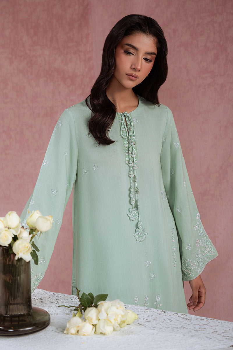 Cross Stitch | Exclusive Pret | Green Reverie-2PC (Shirt & Trouser), image 2