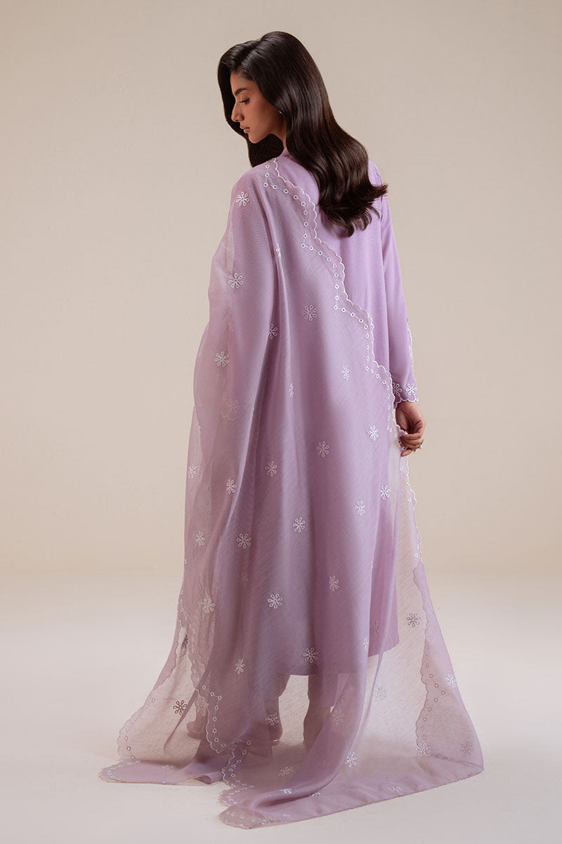 Cross Stitch | Basic Pret | Lavender Reef-3PC (Shirt, Trouser & Dupatta)-5