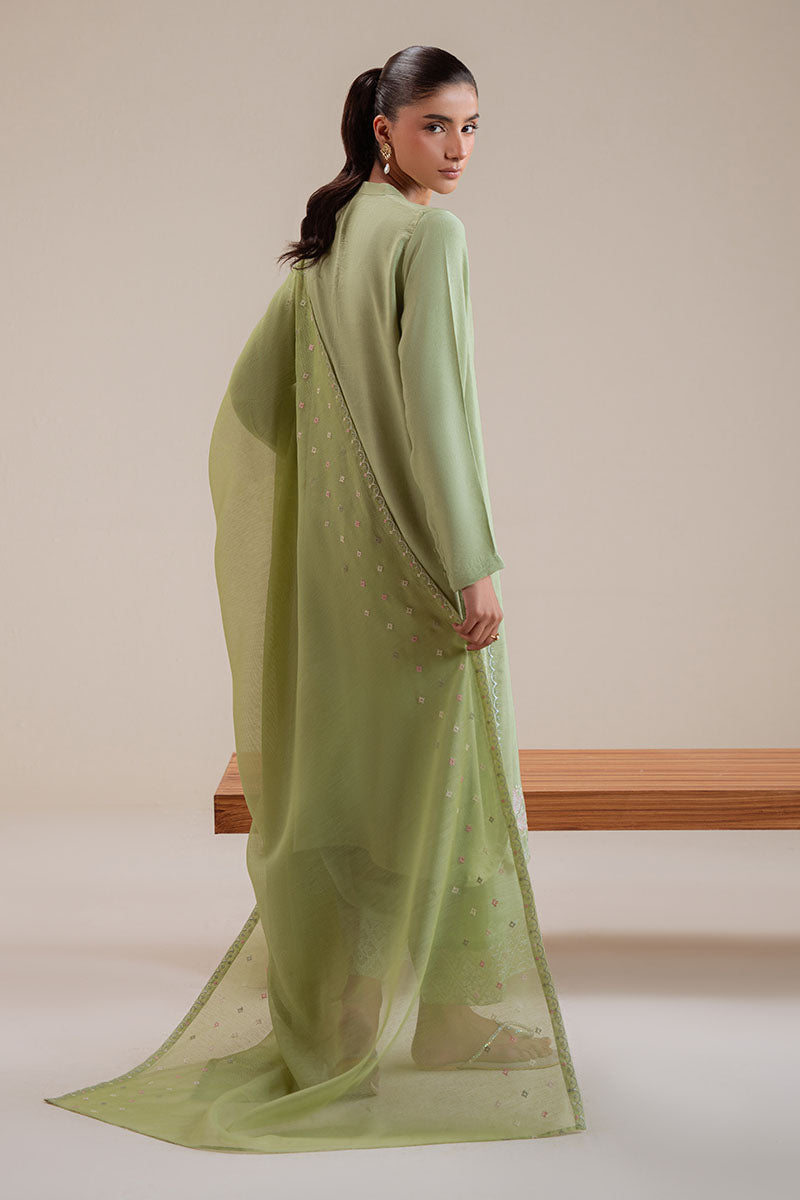 Cross Stitch | Basic Pret | Palm Tree-3PC (Shirt, Trouser & Dupatta)-6