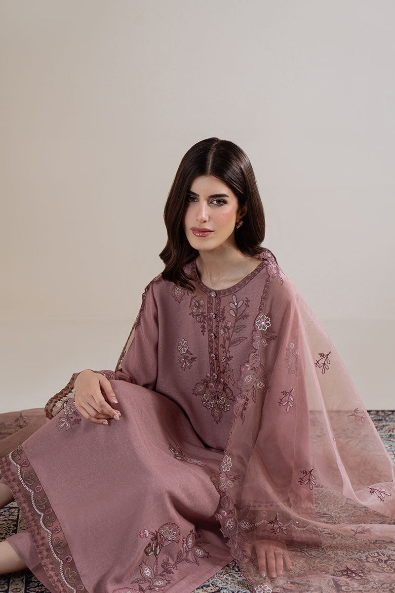 Cross Stitch | Exclusive Pret | Orchid Dusk-3PC (Shirt, Trouser & Dupatta)