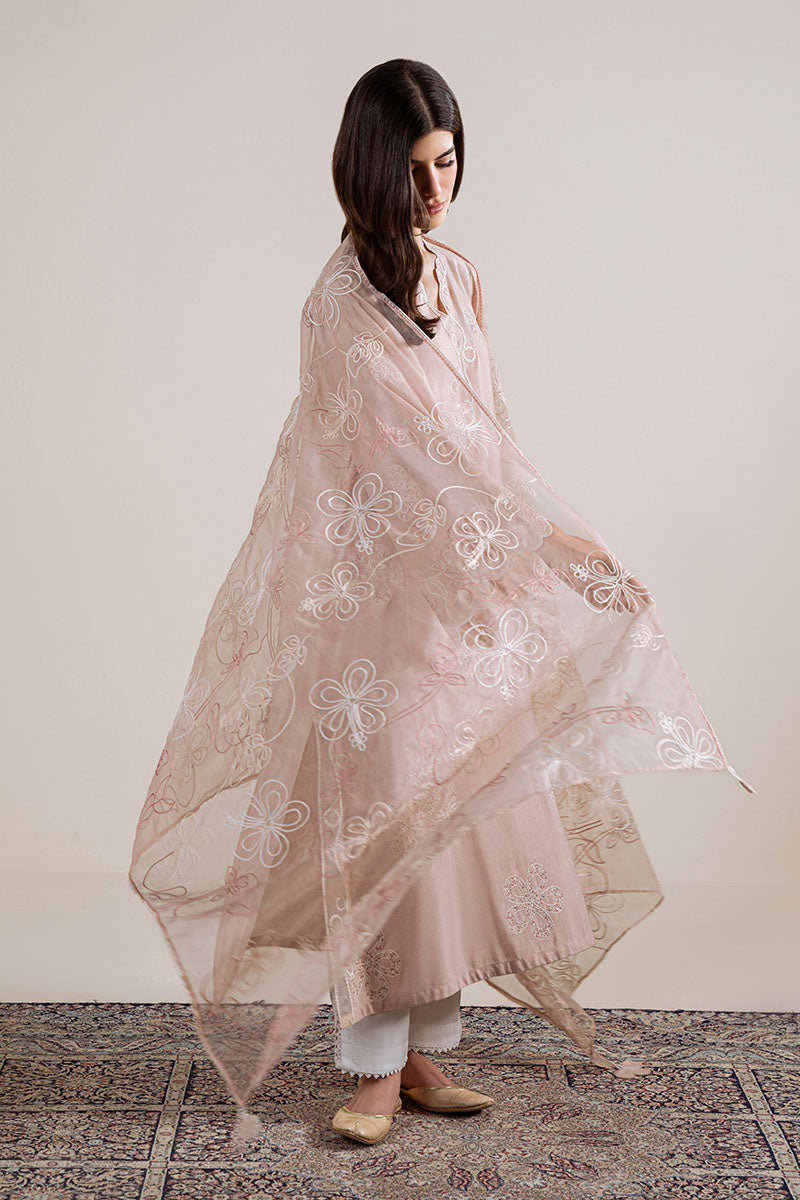 Cross Stitch | Exclusive Pret | Pink Swirl-2PC (Shirt & Dupatta), image 5
