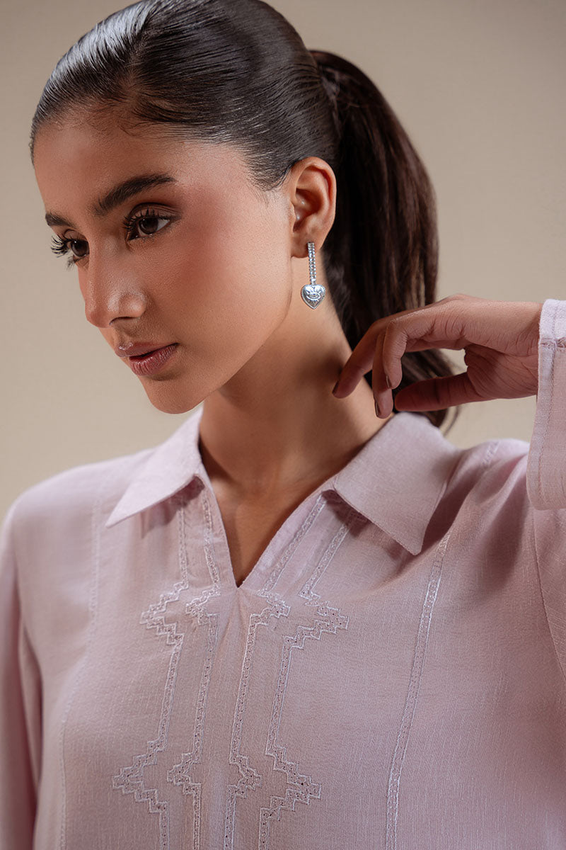 Cross Stitch | Basic Pret | Blossom-2PC (Shirt & Trouser)-2