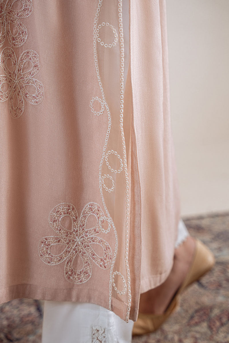 Cross Stitch | Exclusive Pret | Pink Swirl-2PC (Shirt & Dupatta), image 3