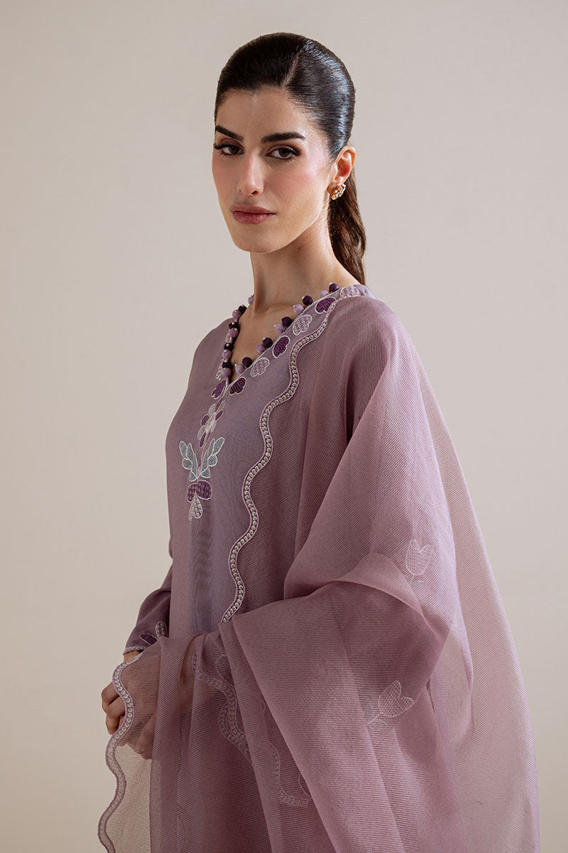 Cross Stitch | Exclusive Pret | Purple Haze-3PC (Shirt, Trouser & Dupatta)-5