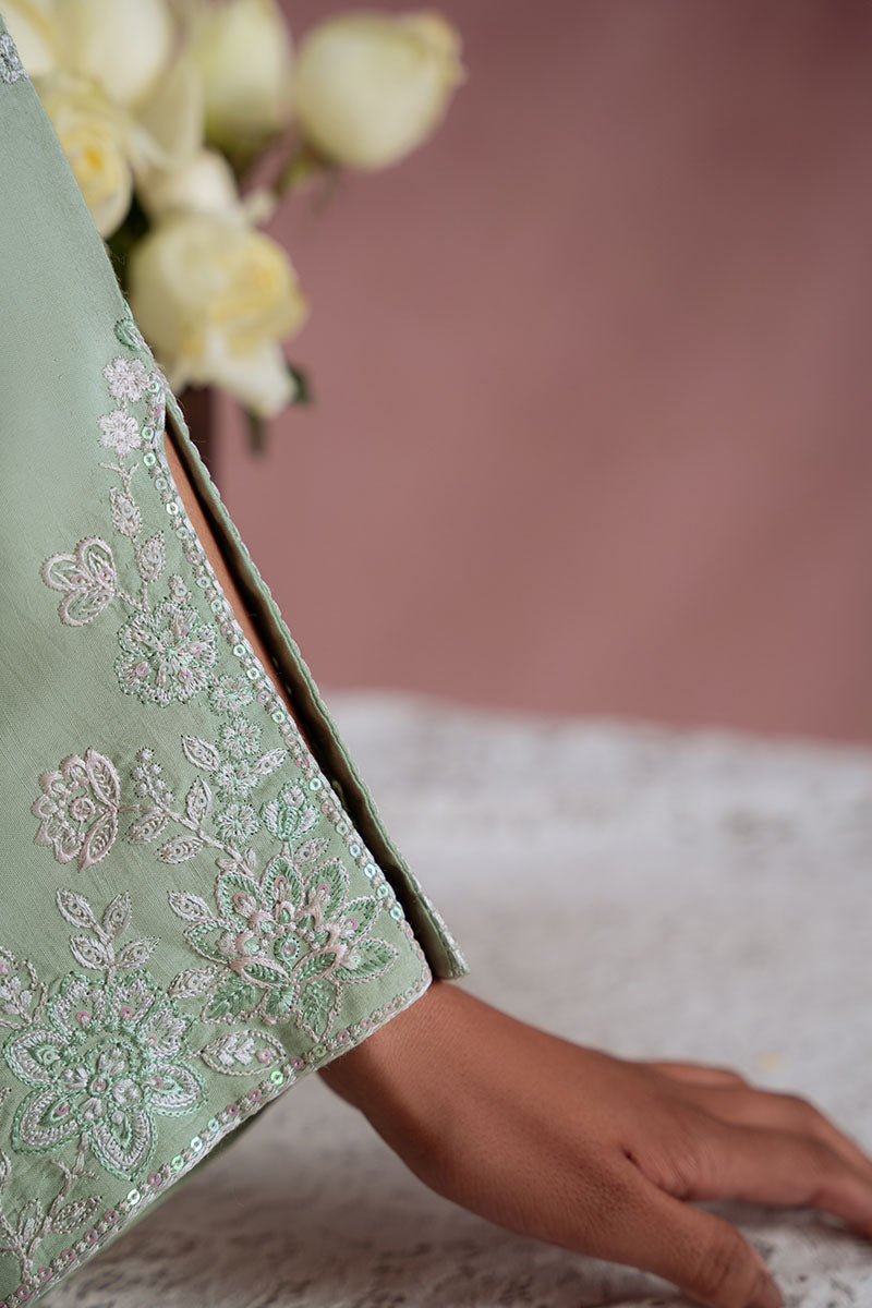 Cross Stitch | Exclusive Pret | Green Reverie-2PC (Shirt & Trouser), image 3