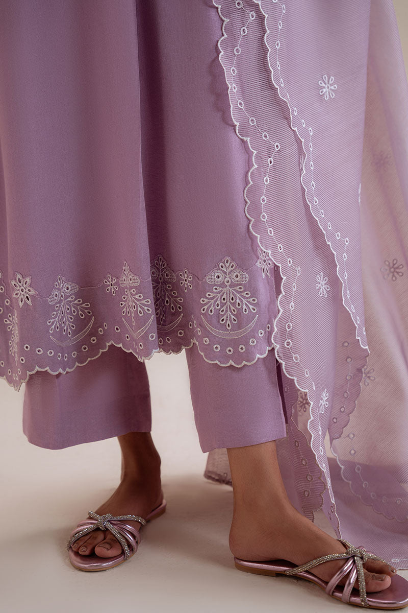Cross Stitch | Basic Pret | Lavender Reef-3PC (Shirt, Trouser & Dupatta), image 4