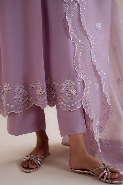 Cross Stitch | Basic Pret | Lavender Reef-3PC (Shirt, Trouser & Dupatta)