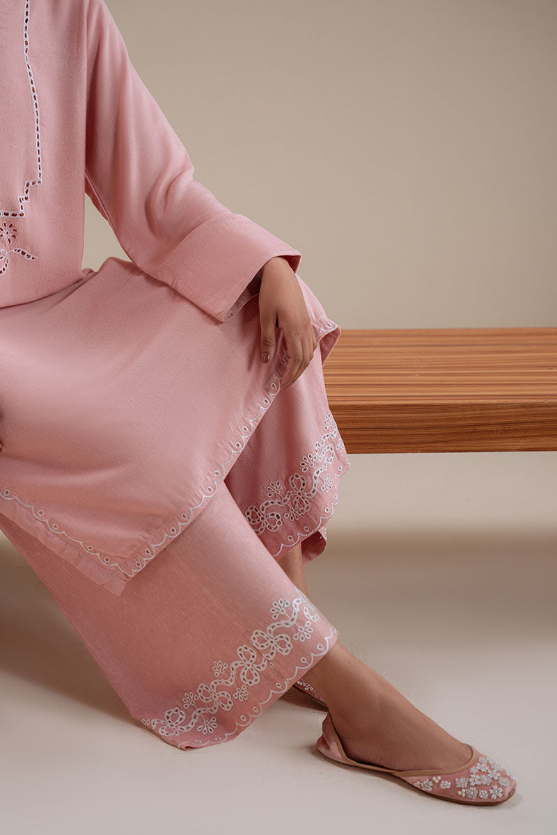 Cross Stitch | Basic Pret | Rose Quartz-2PC (Shirt & Trouser)-3