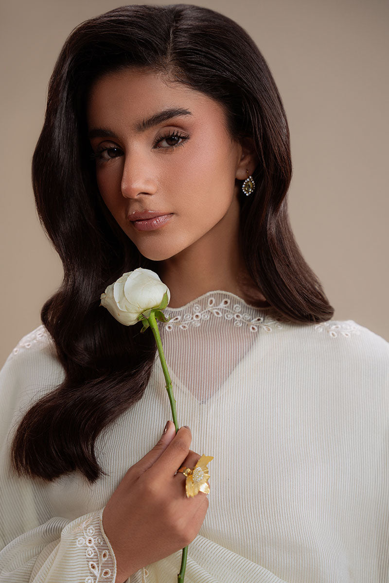 Cross Stitch | Basic Pret | Frosted Pearl-2PC (Shirt & Dupatta)