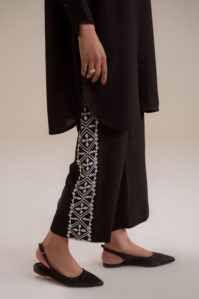 Cross Stitch | Basic Pret | Black Mist-2PC (Shirt & Trouser), image 3