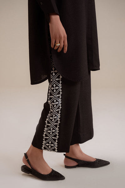 Cross Stitch | Basic Pret | Black Mist-2PC (Shirt & Trouser)