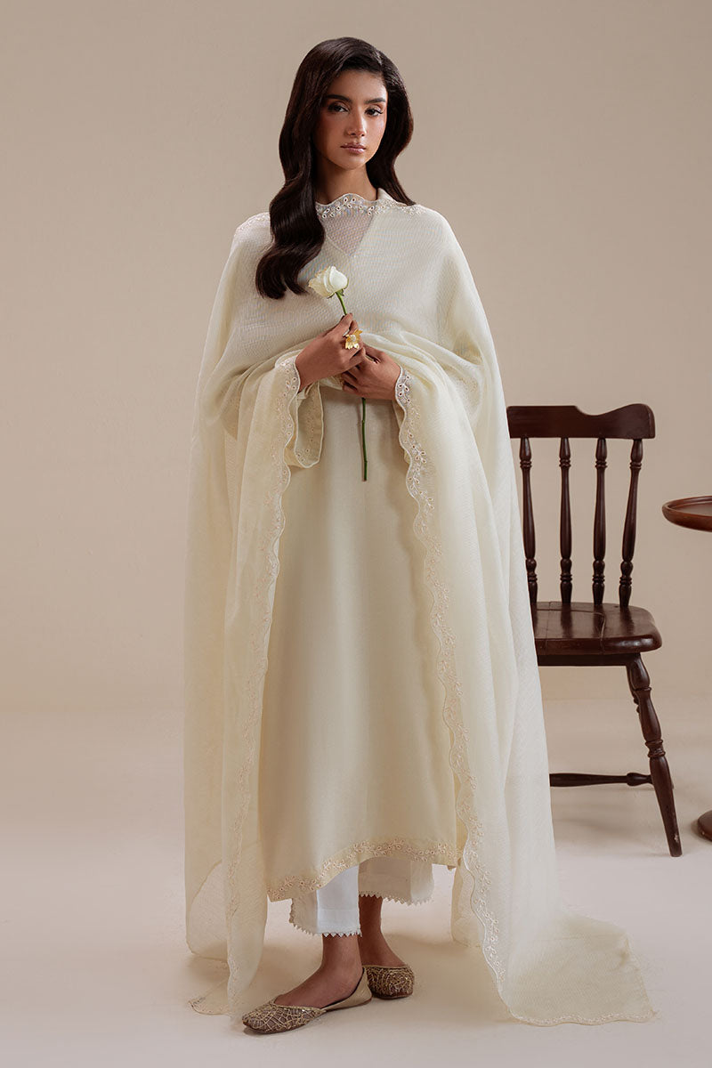 Cross Stitch | Basic Pret | Frosted Pearl-2PC (Shirt & Dupatta)