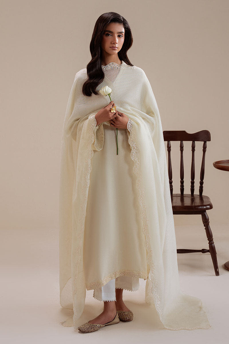 Cross Stitch | Basic Pret | Frosted Pearl-2PC (Shirt & Dupatta)