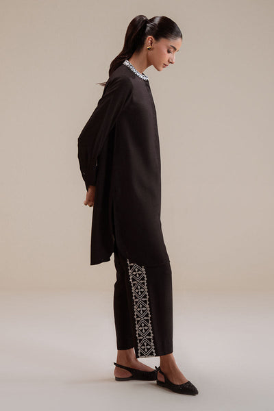 Cross Stitch | Basic Pret | Black Mist-2PC (Shirt & Trouser)