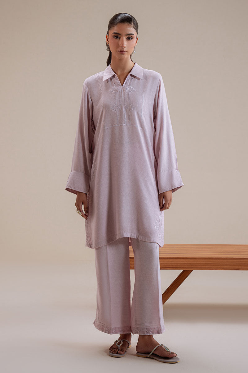 Cross Stitch | Basic Pret | Blossom-2PC (Shirt & Trouser)-3