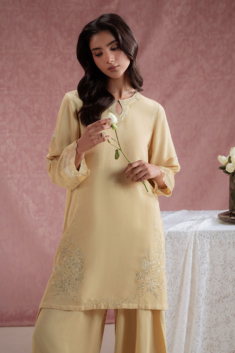 Cross Stitch | Exclusive Pret | Earth Linen-2PC (Shirt & Trouser)-5