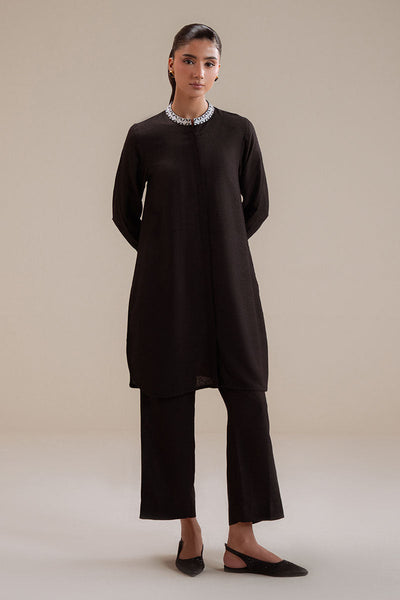 Cross Stitch | Basic Pret | Black Mist-2PC (Shirt & Trouser)