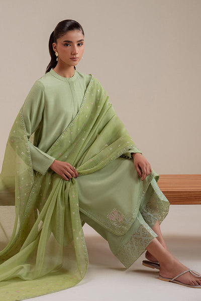 Cross Stitch | Basic Pret | Palm Tree-3PC (Shirt, Trouser & Dupatta)