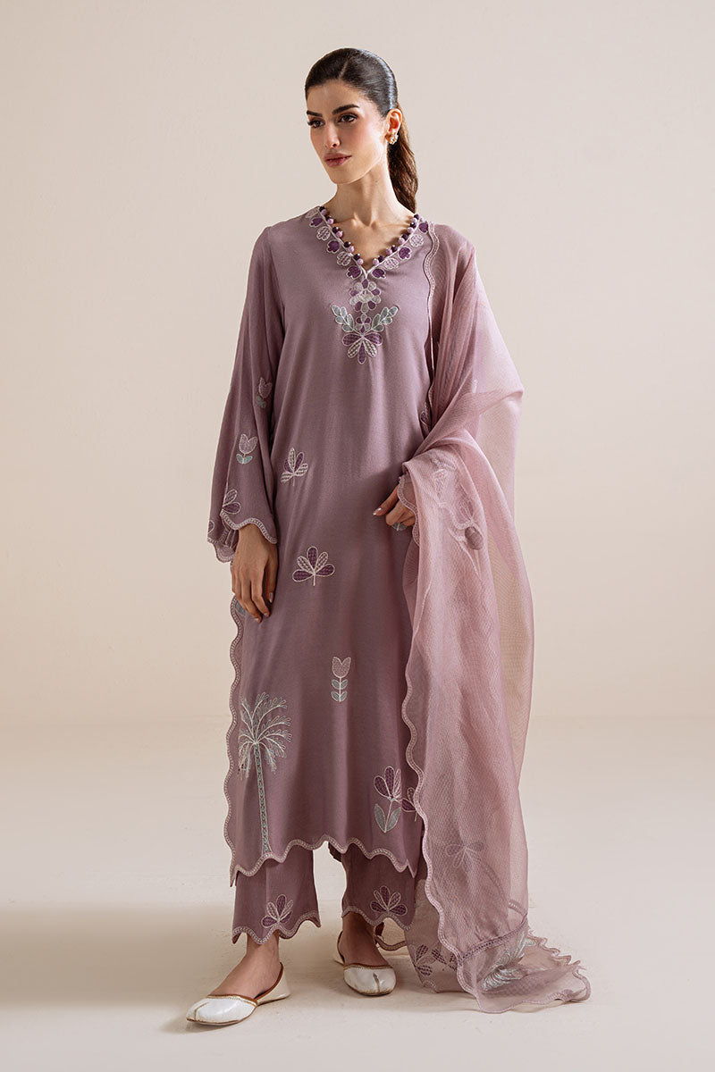 Cross Stitch | Exclusive Pret | Purple Haze-3PC (Shirt, Trouser & Dupatta), image 3