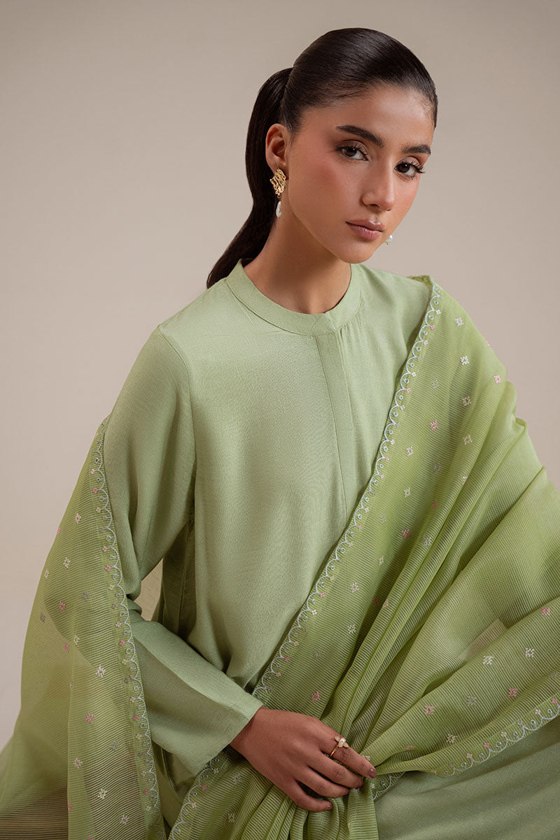 Cross Stitch | Basic Pret | Palm Tree-3PC (Shirt, Trouser & Dupatta)-5