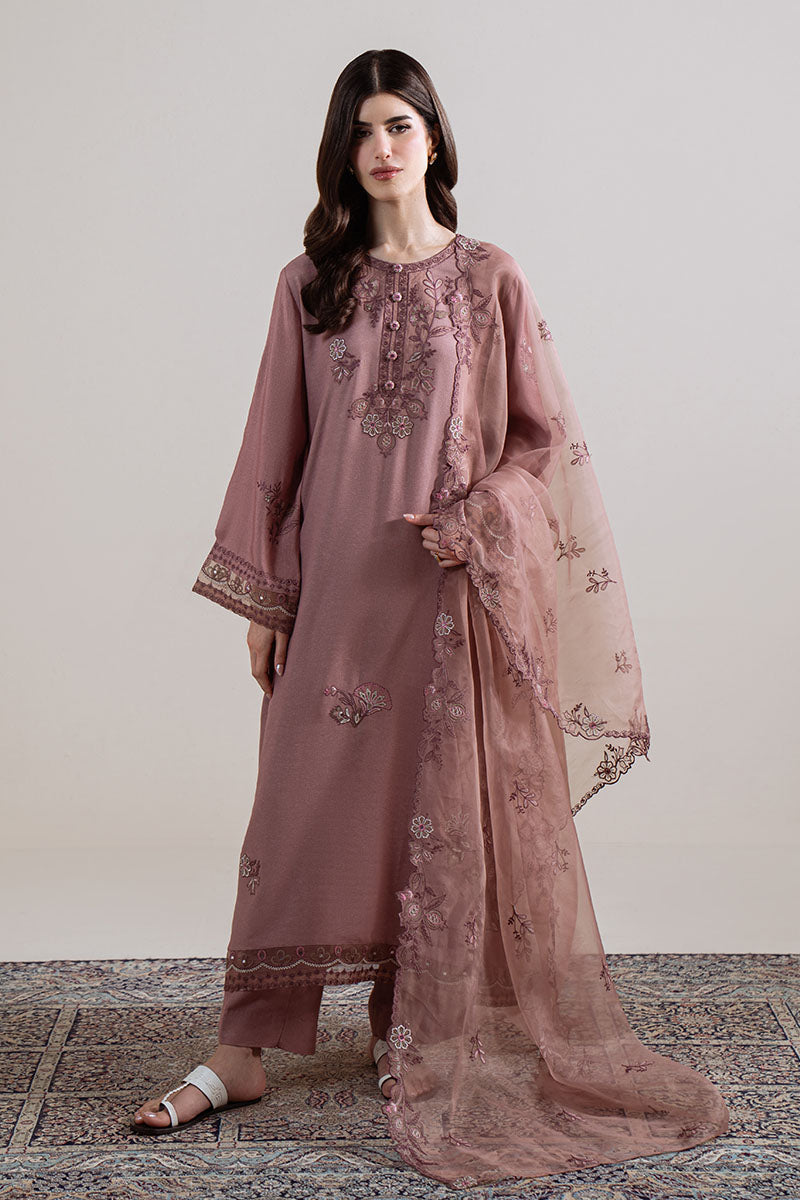 Cross Stitch | Exclusive Pret | Orchid Dusk-3PC (Shirt, Trouser & Dupatta)