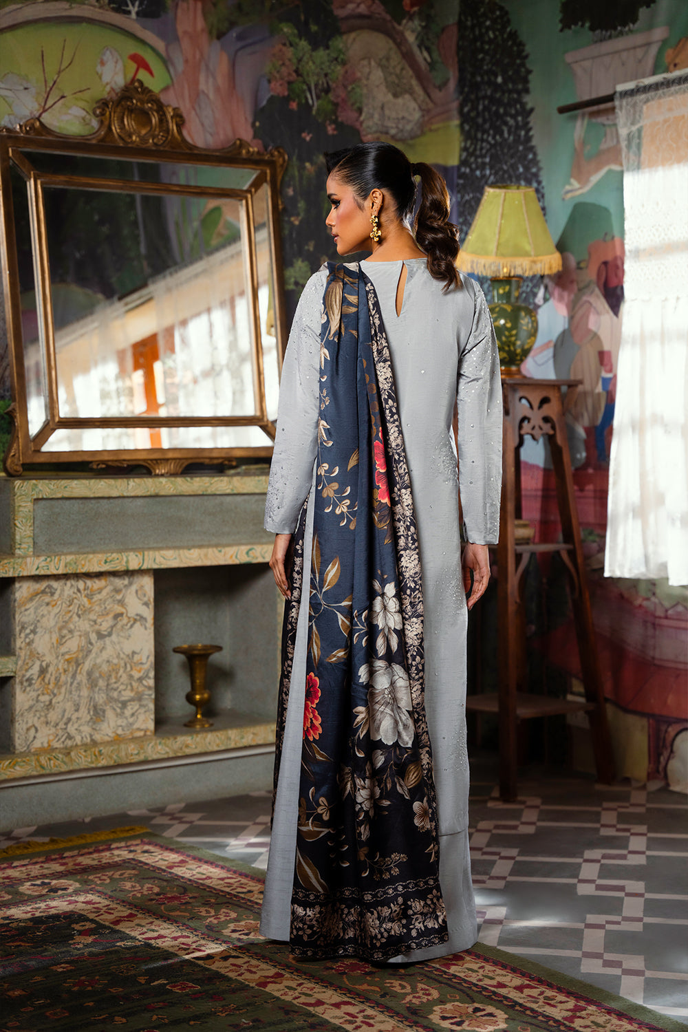 Saira Rizwan | Dahini Silk Pret | SWAN - SRLP04-25 -  Saira Rizwan Ladies Clothes - Original Designer Dress - House of Maryam