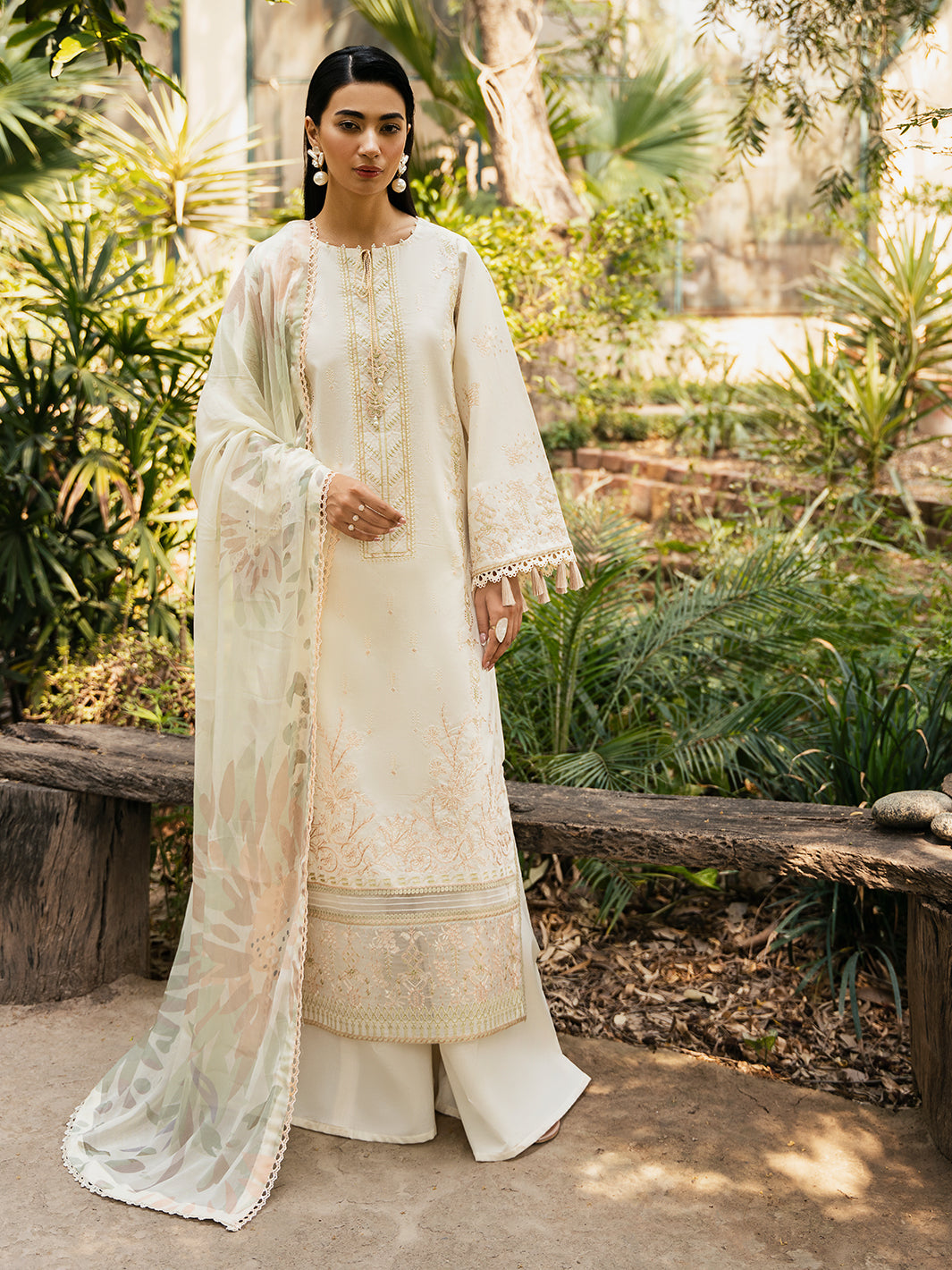 Izel | Dastak Luxury Lawn | MAAHAY -  Izel Ladies Clothes - Original Designer Dress - House of Maryam