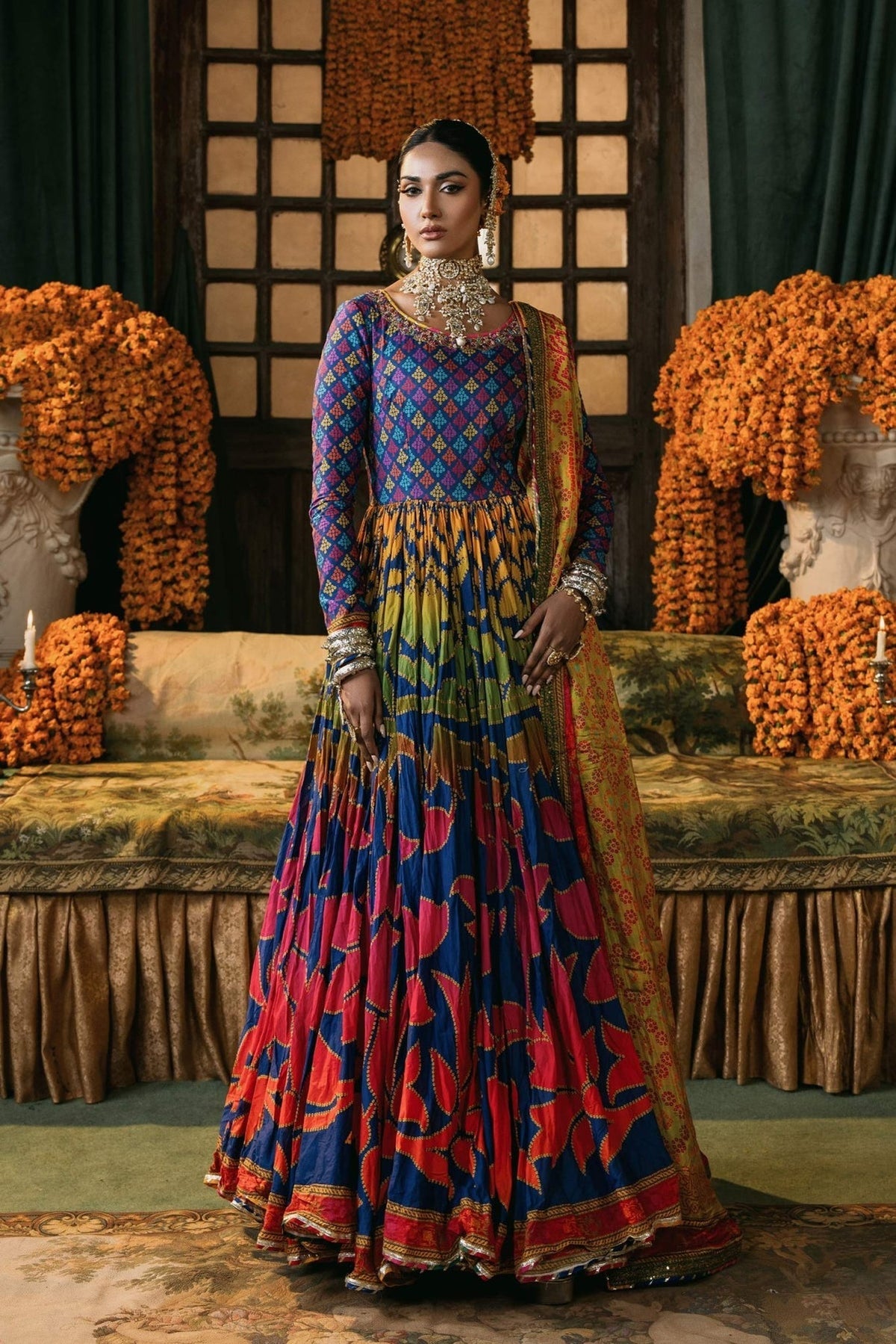 Fahad Hussayn | Lawn Banger | Maharana -  Fahad Hussayn Ladies Clothes - Original Designer Dress - House of Maryam
