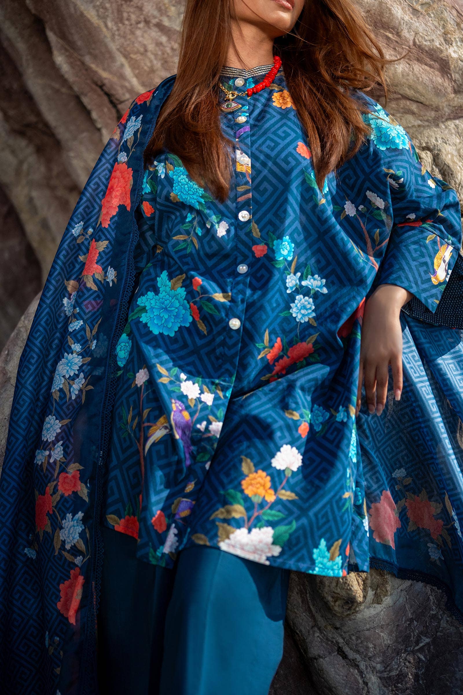 Sana Safinaz | Mahay Spring 24 | H241-013B-2BK -  Sana Safinaz Luxury -  House of Maryam
