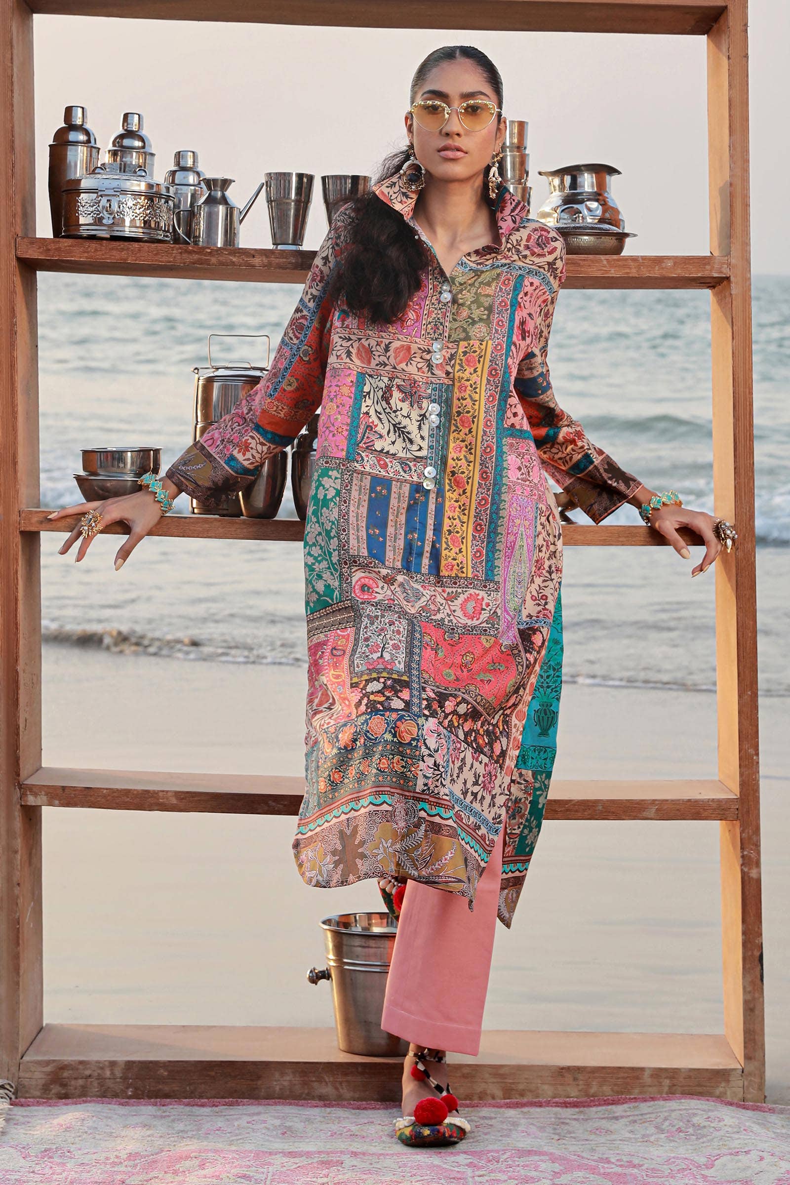 Sana Safinaz | Mahay Spring 24 | H241-014A-2C by Designer Sana Safinaz - House of Maryam - Pakistani Designer Ethnic Wear in {{ shop.shopifyCountryName }}