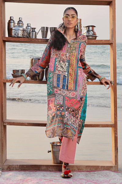 Sana Safinaz | Mahay Spring 24 | H241-014A-2C -  Sana Safinaz Luxury - Original Designer Dress - House of Maryam