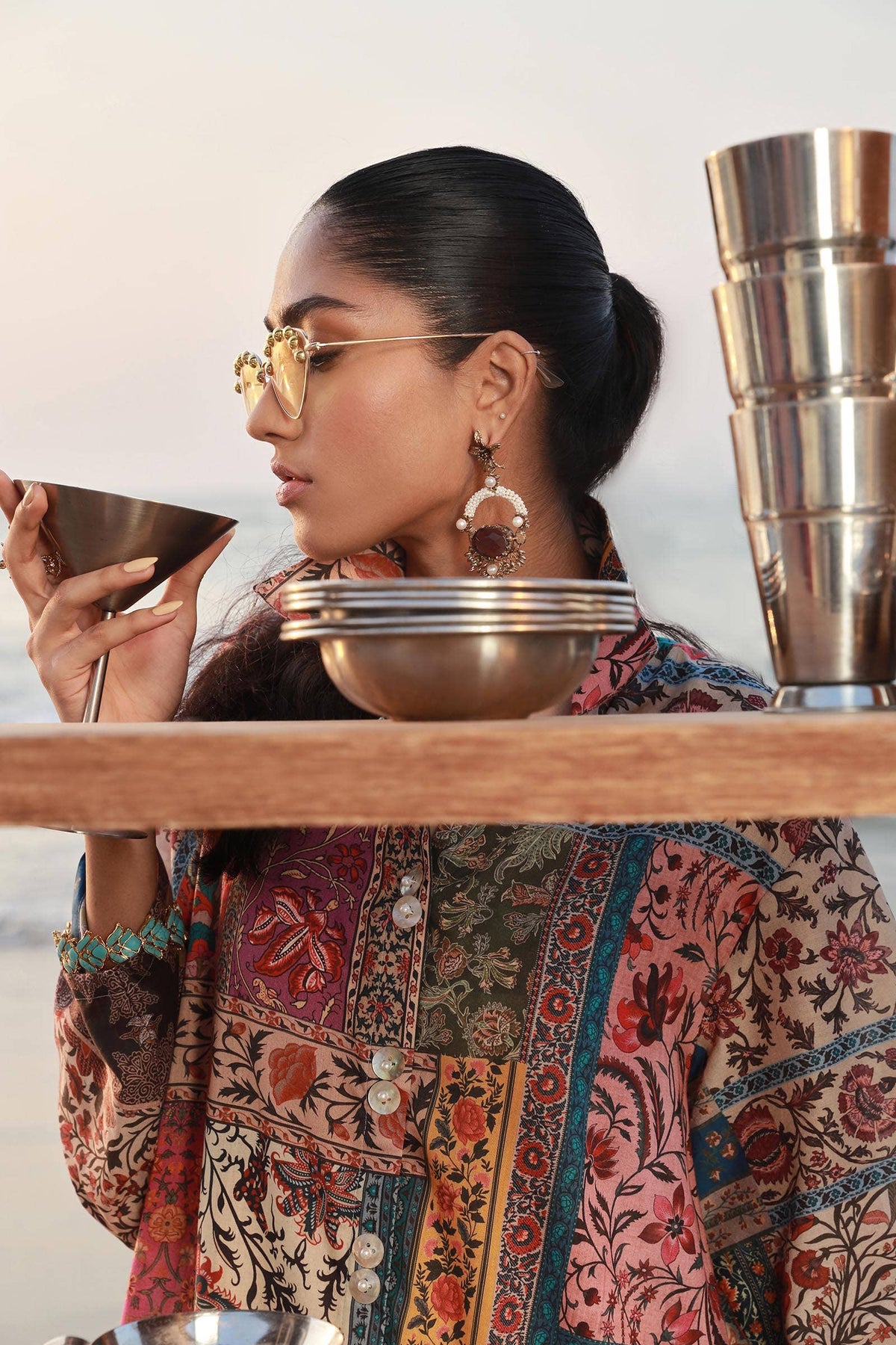 Sana Safinaz | Mahay Spring 24 | H241-014A-2C -  Sana Safinaz Luxury - Original Designer Dress - House of Maryam