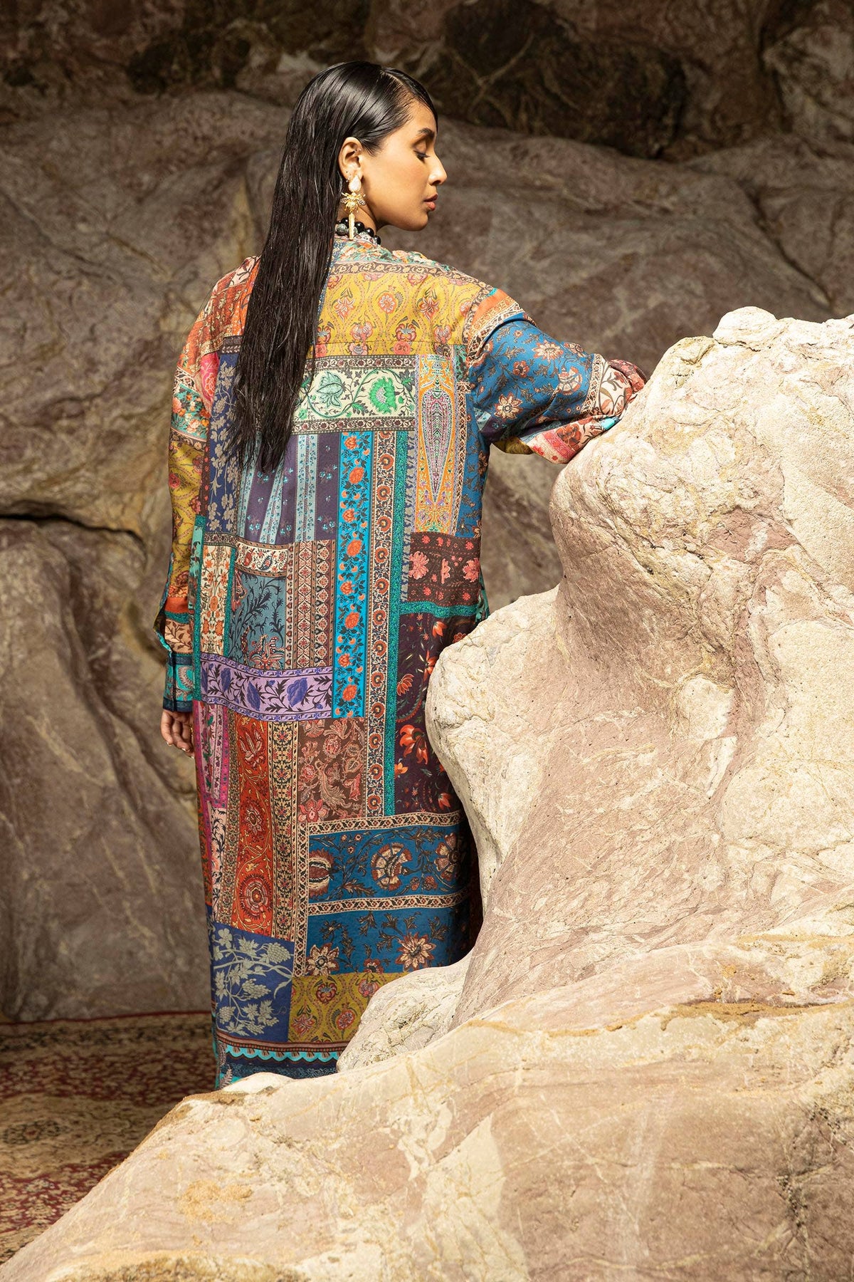 Sana Safinaz | Mahay Spring 24 | H241-014B-2C -  Sana Safinaz Luxury - Original Designer Dress - House of Maryam