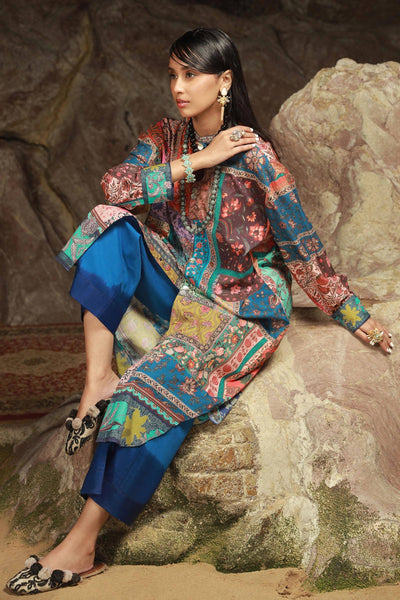 Sana Safinaz | Mahay Spring 24 | H241-014B-2C -  Sana Safinaz Luxury - Original Designer Dress - House of Maryam