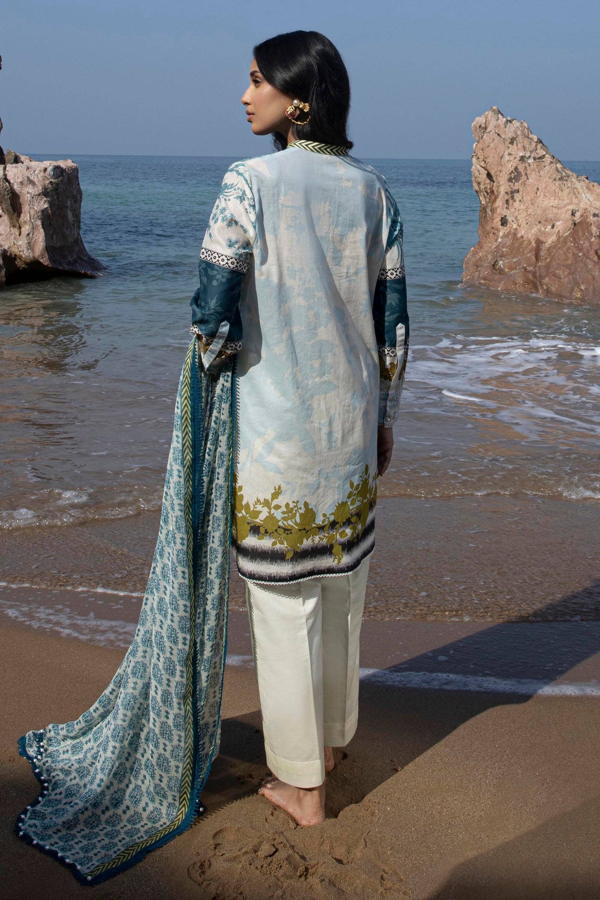 Sana Safinaz | Mahay Spring 24 | H241-015A-2I -  Sana Safinaz Luxury - Original Designer Dress - House of Maryam