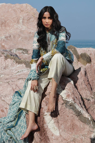 Sana Safinaz | Mahay Spring 24 | H241-015A-2I -  Sana Safinaz Luxury - Original Designer Dress - House of Maryam