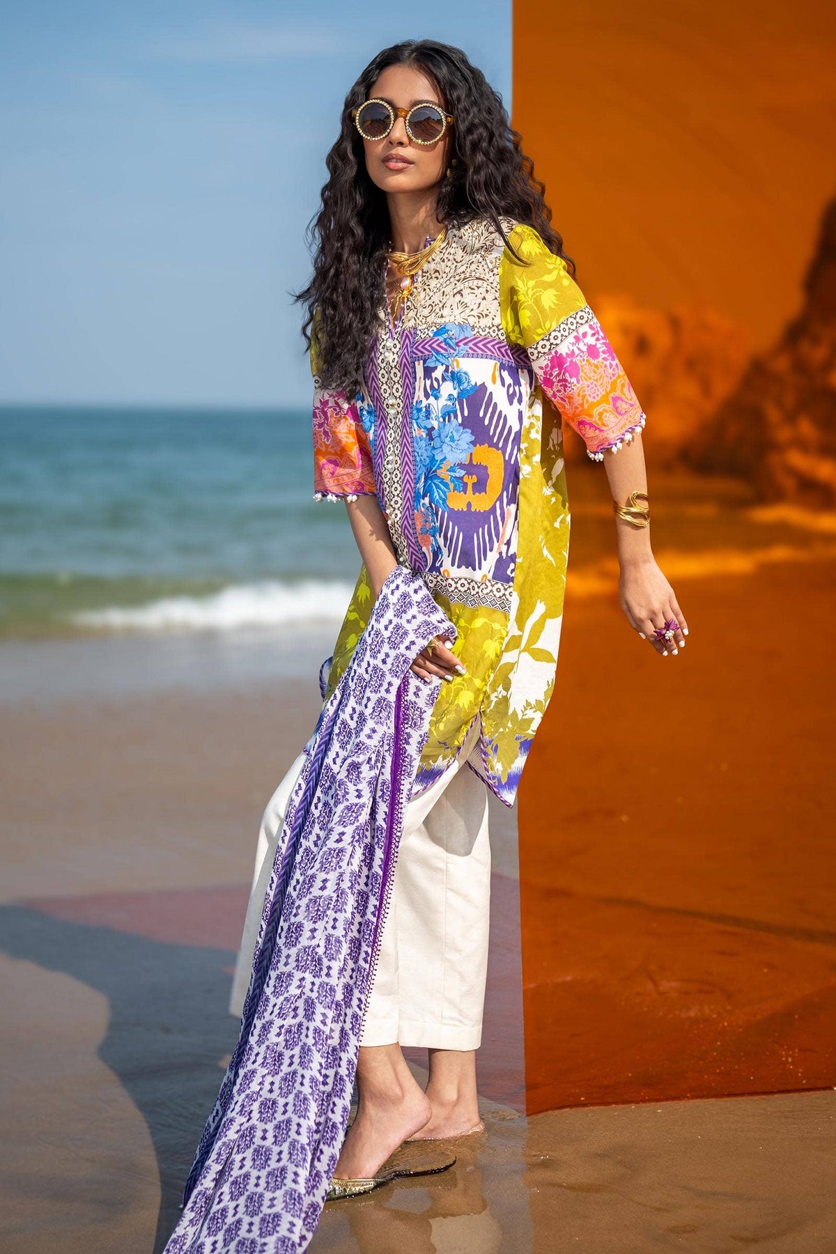 Sana Safinaz | Mahay Spring 24 | H241-015B-2I -  Sana Safinaz Luxury - Original Designer Dress - House of Maryam