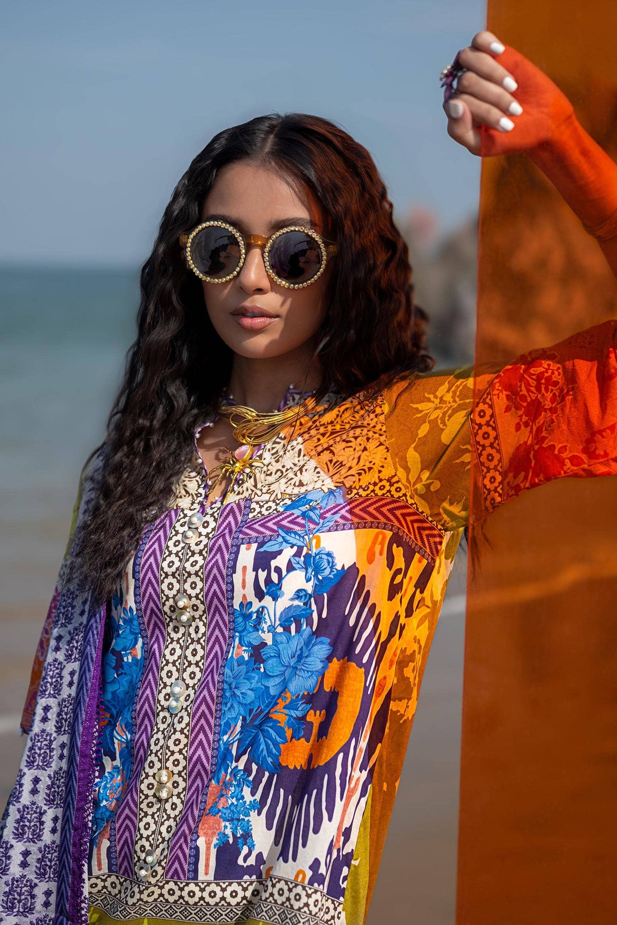 Sana Safinaz | Mahay Spring 24 | H241-015B-2I -  Sana Safinaz Luxury - Original Designer Dress - House of Maryam