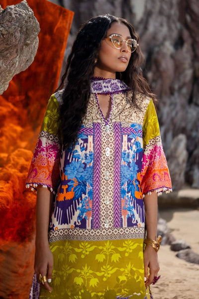 Sana Safinaz | Mahay Spring 24 | H241-015B-2I -  Sana Safinaz Luxury - Original Designer Dress - House of Maryam