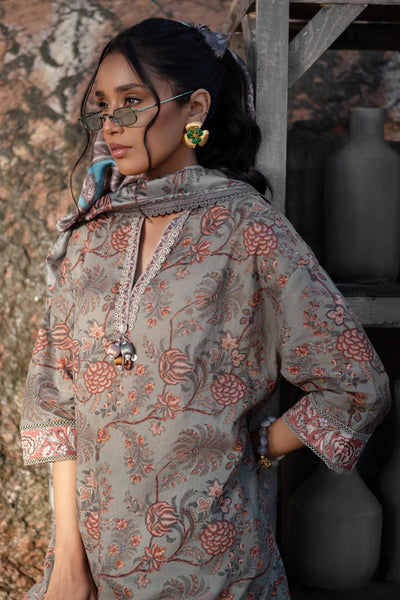 Sana Safinaz | Mahay Spring 24 | H241-016A-3CK -  Sana Safinaz Luxury - Original Designer Dress - House of Maryam