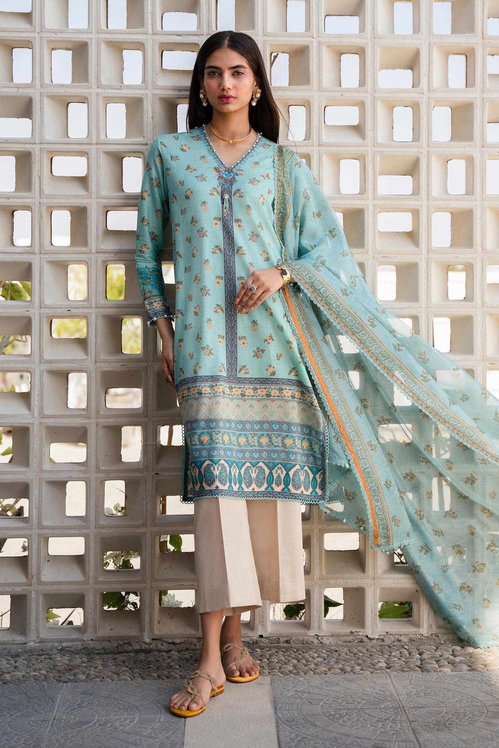 Sana Safinaz | Mahay Spring 24 | H241-017B-2BK